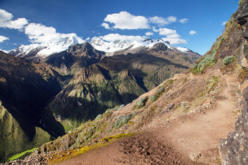 Mount Saksarayuq, Andes mountains, Choquequirao trek