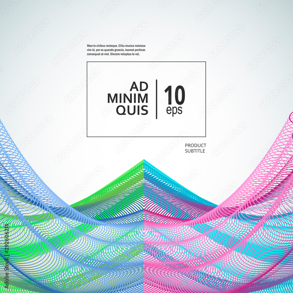 Aufkleber Abstract design element. Vector connect lines background