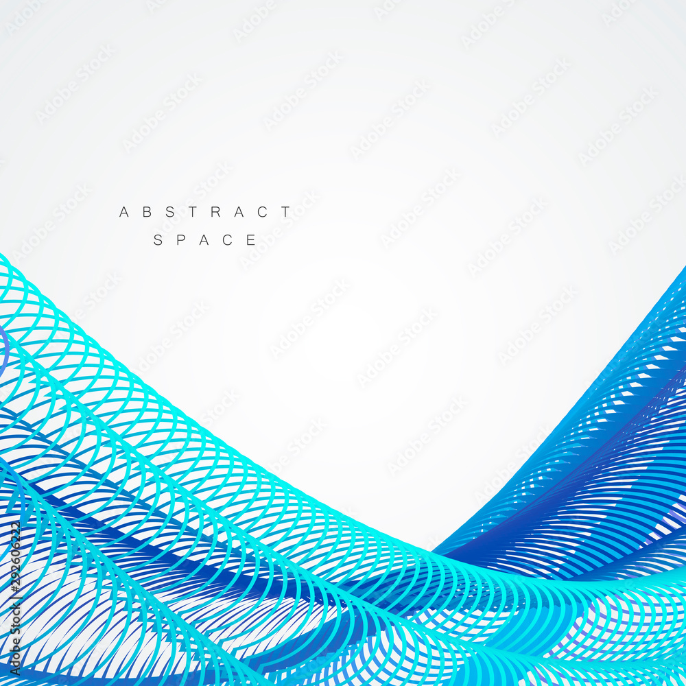 Aufkleber Abstract design element. Vector connect lines background