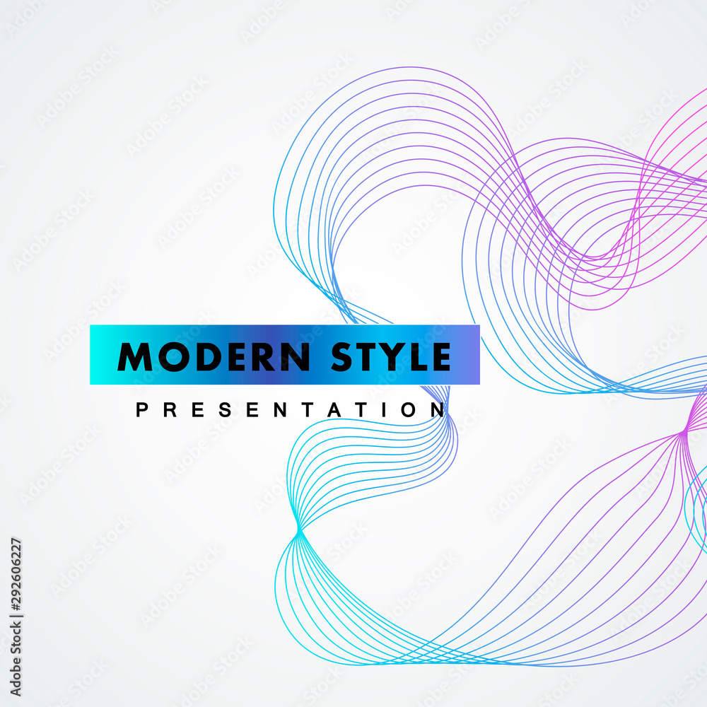 Aufkleber Abstract design element. Vector connect lines background