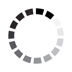 Download sign isolated on white background. Data loading bar. Load icon in flat design. Vector illustration.