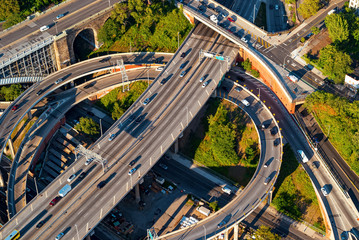 Aerial view of the Bronx, New York City