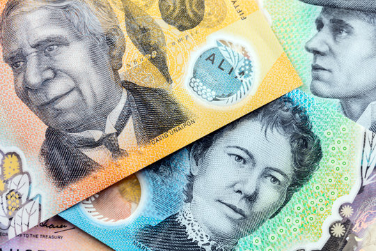 Australian Money Background New Notes