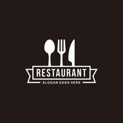 Fototapeta premium Restaurant logo vector