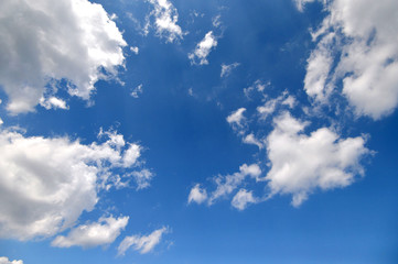 青空。背景。台紙。雲