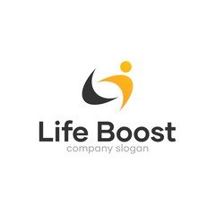 life Boost Consulting Logo Design Concept
