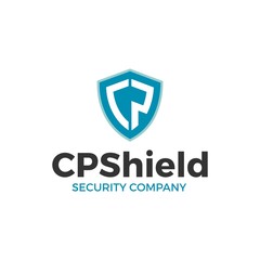 CP Shield Security Company Logo Design Template