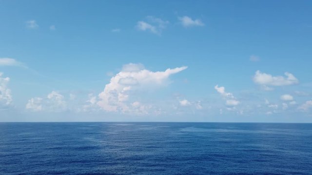 Beautiful Sea, Clouds and Blue Sky 