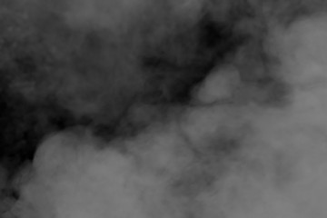 abstract background smoke curves and wave on black background
