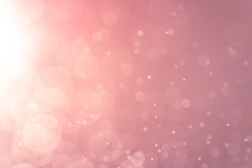 Abstract Pink bokeh defocus glitter blur background. - obrazy, fototapety, plakaty
