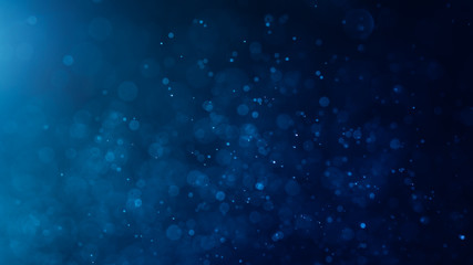 Fototapeta na wymiar Abstract Blue bokeh defocus glitter blur background.