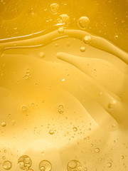 Abstract Yellow water bubbles background