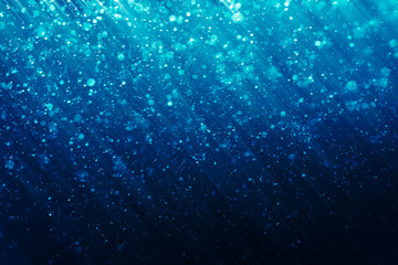 Fototapeta premium Abstract Blue bokeh defocus glitter blur background.