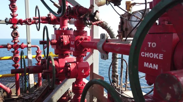 Standpipe manifold on an offshore drilling rig