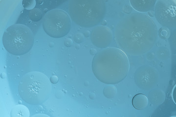 Abstract Blue water bubbles background