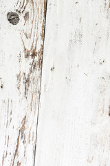 Background of white wooden grunge planks. Peeling paint on an old wooden table, white background of old surface