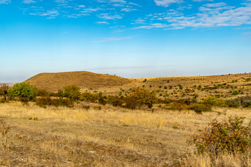 Obraz premium Autumn in the steppe Crimea.