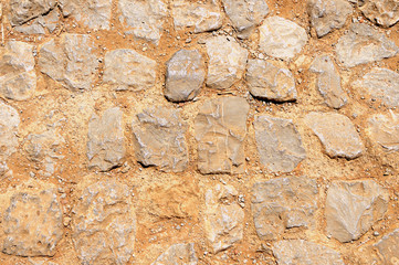 Old stone footpath close up. Abstract background