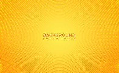 Modern Orange background design with a combination of circular lines and dots. Eps10 Vector Background.