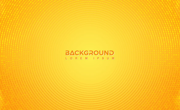 Modern Orange background design with a combination of circular lines and dots. Eps10 Vector Background.