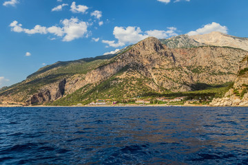 Seascape island in Greece