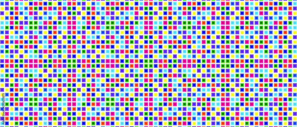 Poster abstract geometric grid background with multicolored shapes