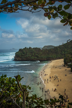 Goa Cina Beach, Malang-Indonesia