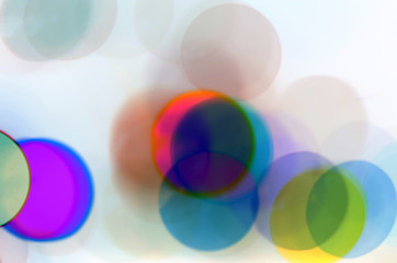 Wave & line colorful neon abstract art for design white background & texture.