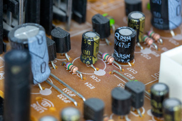 Details of industrial printed circuit board, macro