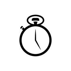 Stopwatch Timer Icon Vector Flat Design