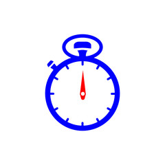 Stopwatch Timer Icon Vector Flat Design
