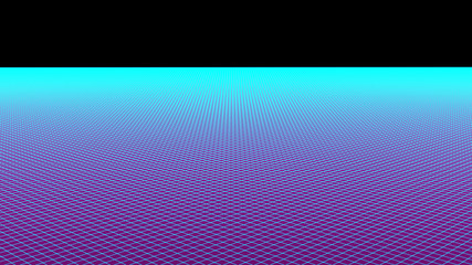 Naklejka premium The grid of surface. 3D Illustration.