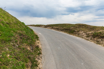 asphalt road to the hill, Serpukhov, Russia