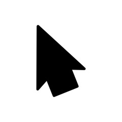 cursor arrow icon, computer mouse cursor arrow vector icon, flat design best vector cursor arrow illustration
