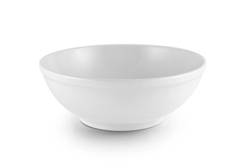 white bowl isolated on white background