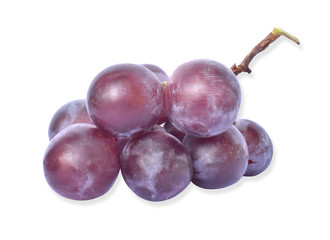 bunch of grapes isolated on white background