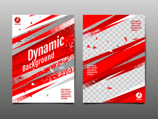 Dynamic  Background,, sport Layout , template Design,  Poster, Brush Abstract, Speed Banner, grunge ,Vector Illustration. © momo design