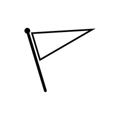 flag icon trendy flat design