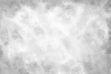 Concrete wall white color for background. Old grunge textures with scratches and cracks. White painted cement wall texture.