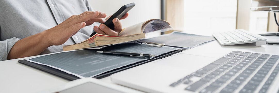 Programmer working in a software development and coding technologies. Website design. Technology concept.