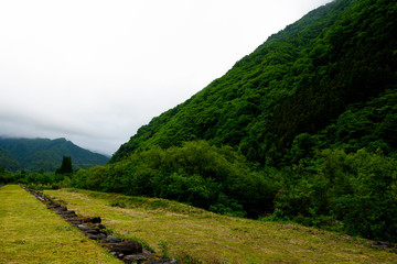 山のある景色