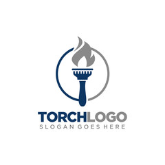 Flame, fire, torch logo