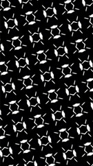 Ornate geometric pattern and abstract multicolored background