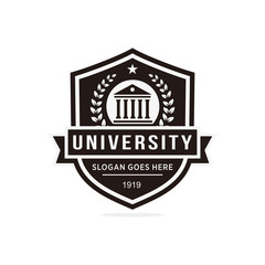 Obraz premium University, college logo vector