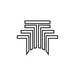 column Logo Template vector