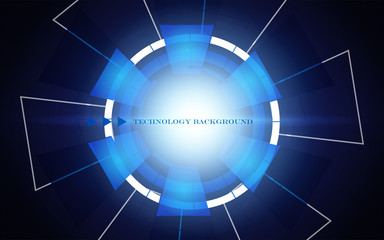 Abstract light blue technology concept background. Science vector design template for use wallpaper, cover, poster, banner, corporate, advertising, flyer, presentation,