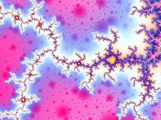 Abstract multicolored fractal