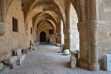 Archaeological Museum of Rhodes. Rhodes island in Greece. The second famous place in the old town.