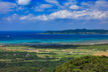 View of Nagura Bay from Ishigakijima Banna Park Observatory