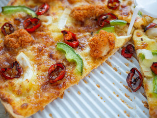 Pizza,In the box,Happy lunch,Fast Food,Fat,Dangerous Eat,Chees,meal,delicious,Close up